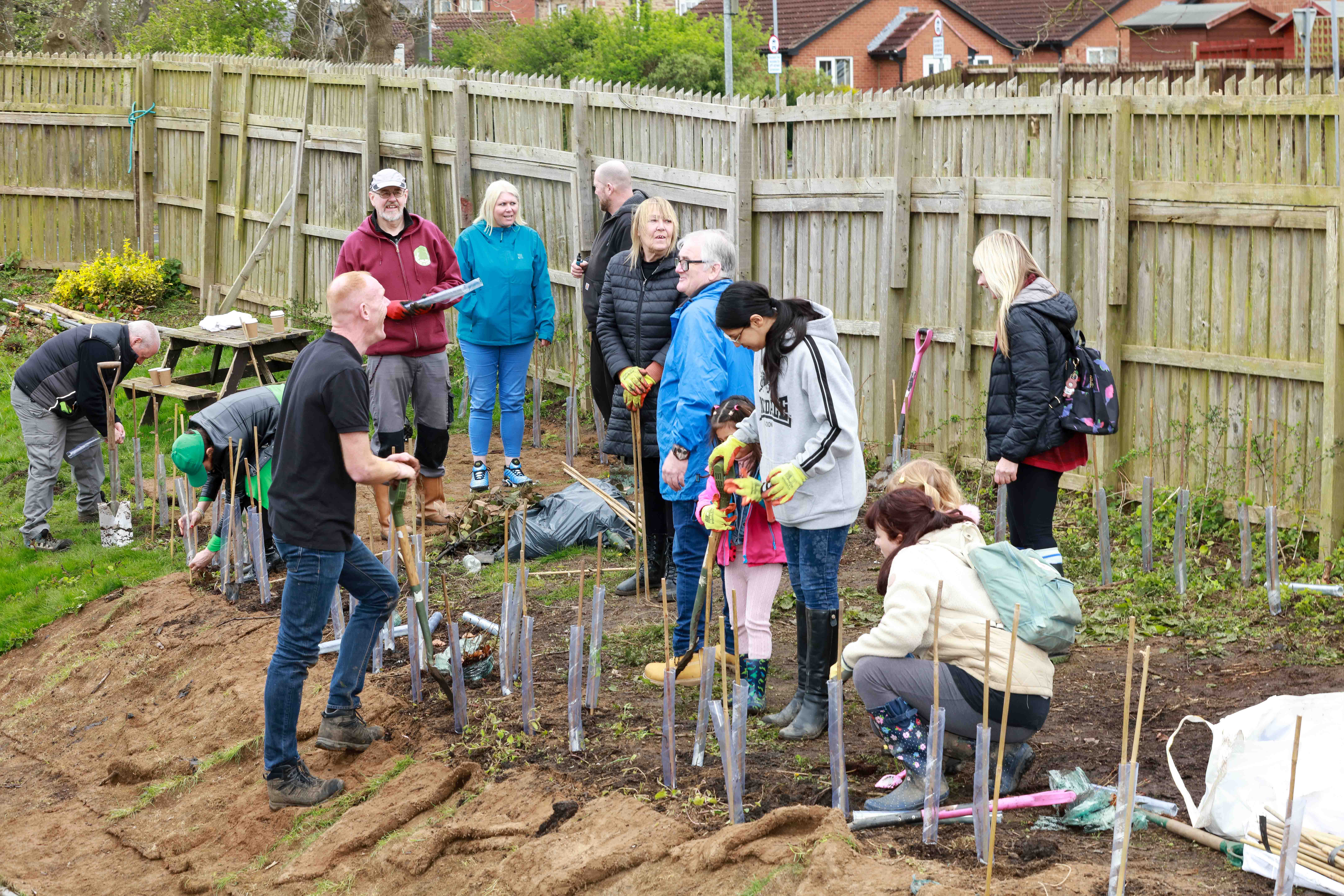 PLanting day at Cramlington